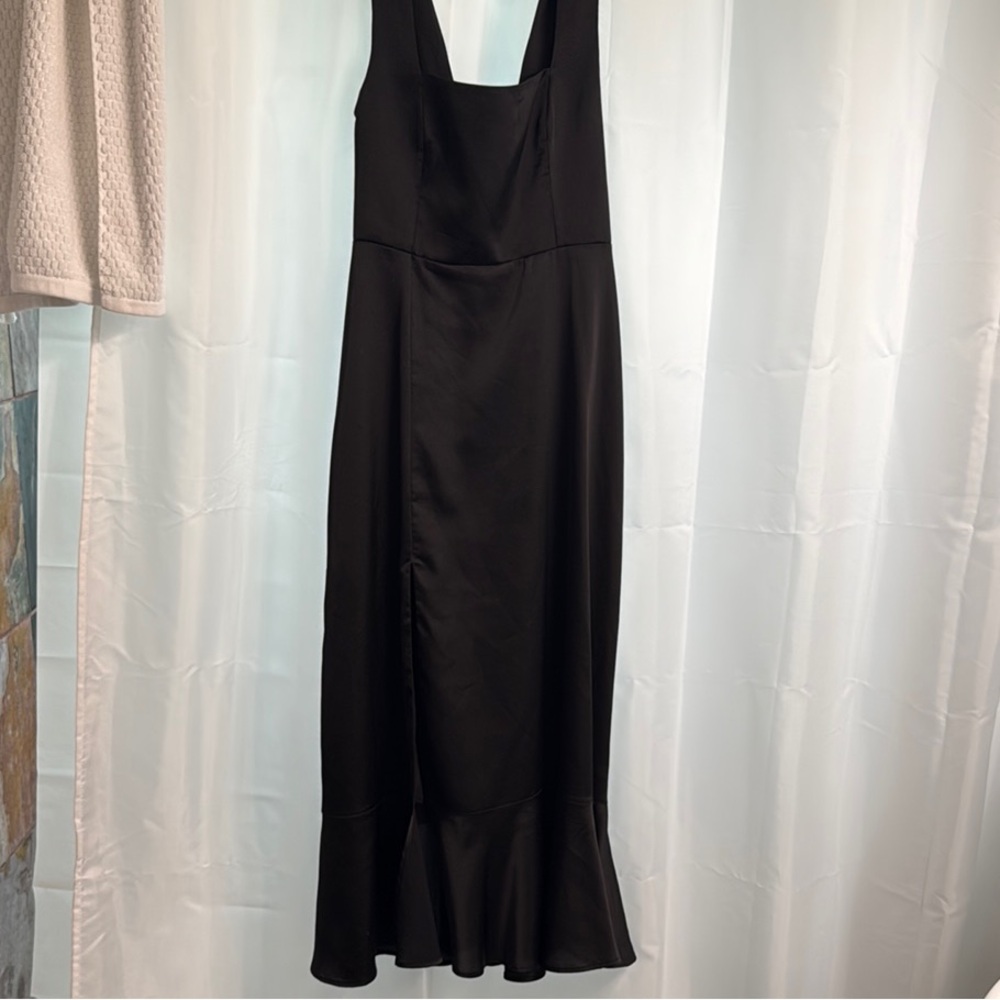 Show Me Your Mumu Black Ruffled Sheath Cocktail Dress